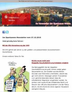 newsletter sparkasse Sparkassen Newsletter
