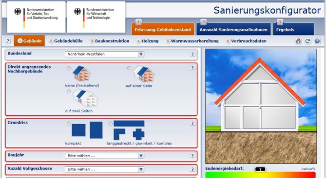 Sanierungskonfigurator hilft bei der Planung