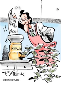 Fiskus hilft bei Küche