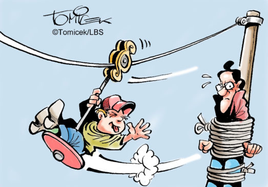 Spielplatz-Seilbahn ist zulässig